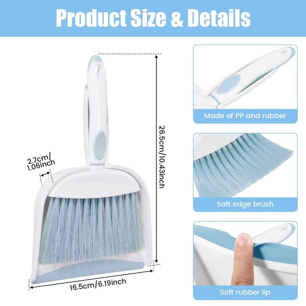 Durable Cleaning Brush Set Handheld Desktop Mini Broom Set Handheld Sweeping Brush Home Cleaning