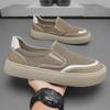 Мужские кроссовки из дышащей сетки Flyknit, без шнурков, для повседневной носки и занятий спортом