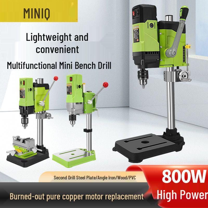 220V High-Power Multifunctional Bench Drill: Precision, Speed Adjustable, Small Electric Desktop Drilling & Milling Machine.