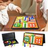 Portable Ludo Chess Backgammon Game Set Foldable Board Travel Family Kidsv Party Toy