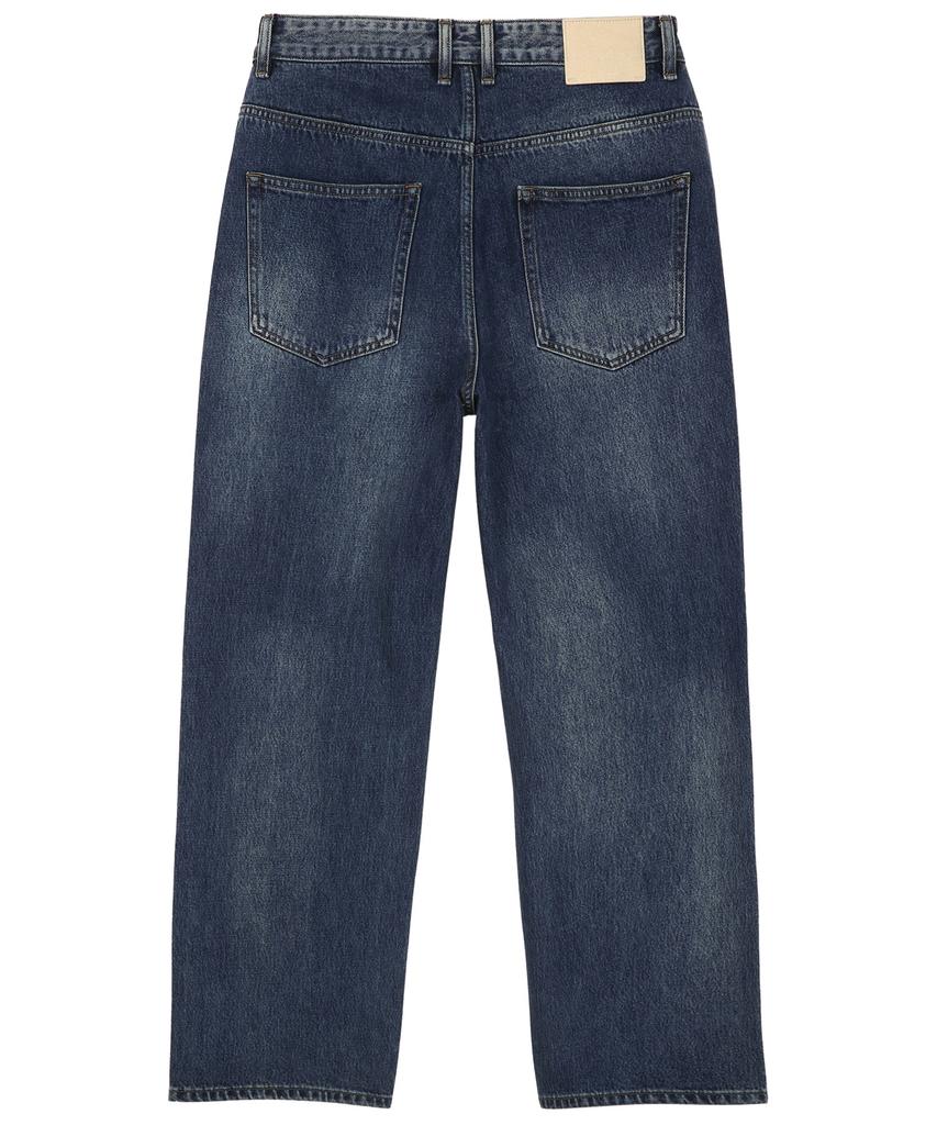 JILLSTUART NEWYORK MEN [Wide-Fit] Brushed Denim Set-Up Pants - Blue (Jnpa6D005B2)