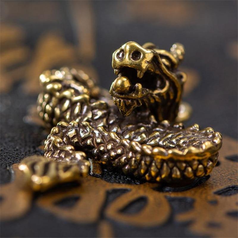 3D Brass Rabbit Casting Animal Figurine Retro Style Metal Sculpture Home Office Room Desktop Decoration Collect Ornaments Gift AVE