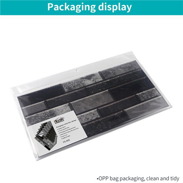 15cmX30cmX6PCS Водонепроницаемые маслостойкие наклейки на стену, наклейки на кирпичную плитку