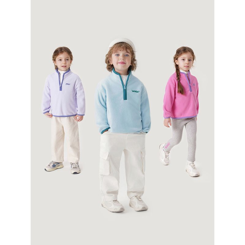 [Antistatic] Mark Jenny Boys and Girls Mountain Outdoor Soft Fleece Sweater Spring and Autumn Top 241152
