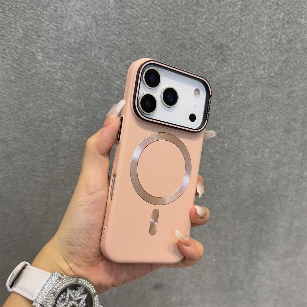 Для Magsafe Матовый Ультратонкий Чехол для iPhone 17 16 15 Pro Max 17 Air 14 Plus 12 13 Магнитная Беспроводная Зарядка Покрытие с Ощущением Кожи
