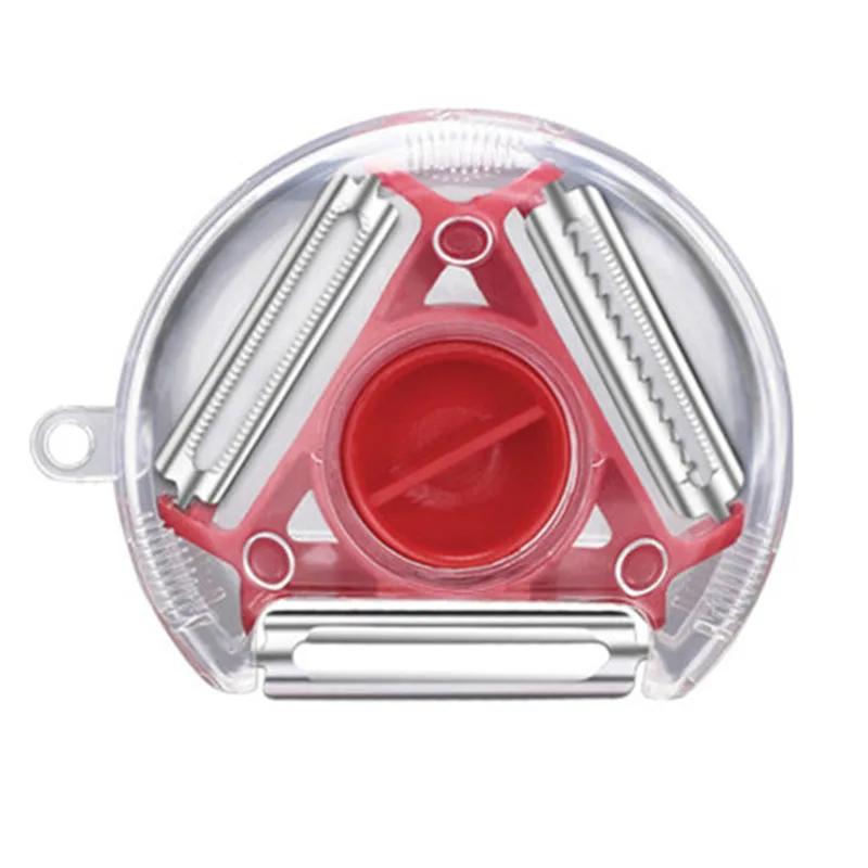 1PC 3 в 1 Magic Trio Peeler Set Slicer Shredder Peeler Julienne Cutter Multi Peel Blade Zesters Terter Kitchen Tool