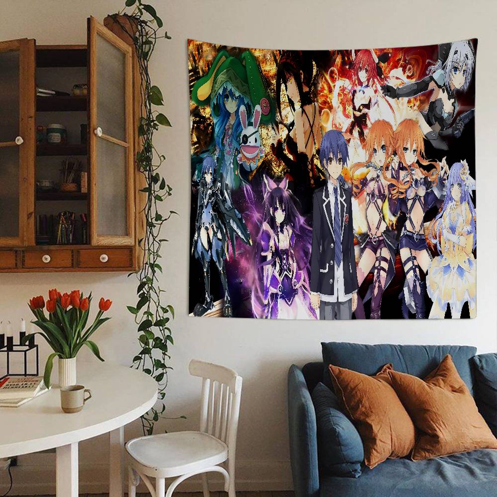 Cartoon D-Date A Live Anime Tapestry Home Decoration Hippie Bohemian Decoration Divination Home Decor