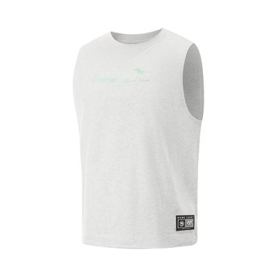 Li Ning Bad Five Модный Универсальный Повседневный Свободный Жилет с Круглым Вырезом и Принтом Букв Мужской Топ Серый AVSV173-1