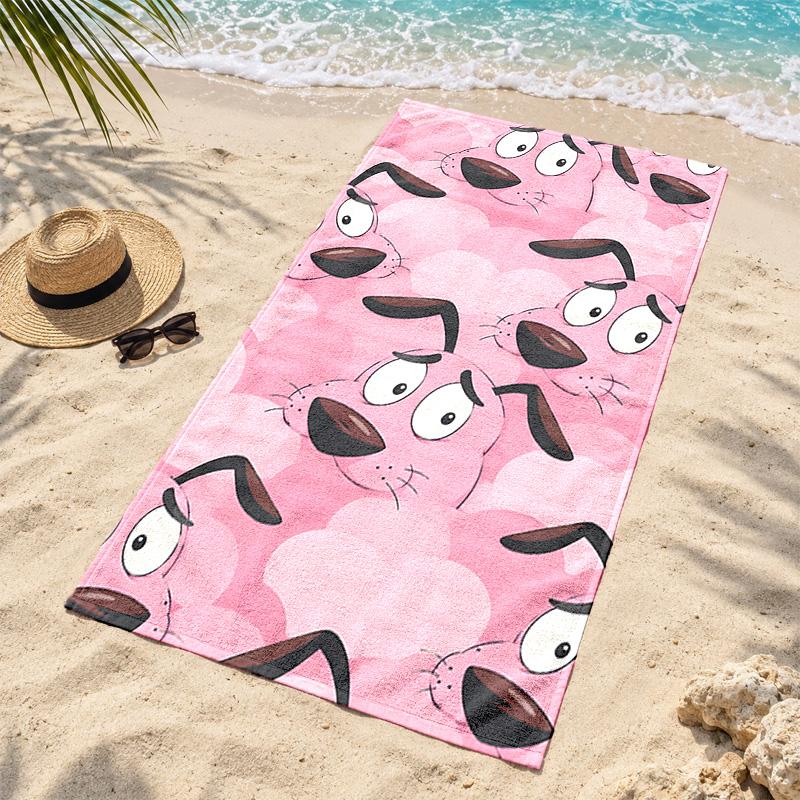 Brave Dog Microfiber Beach Towel Quick Dry Sand Free Lightweight Beach Towels for Travel Swimming Camping