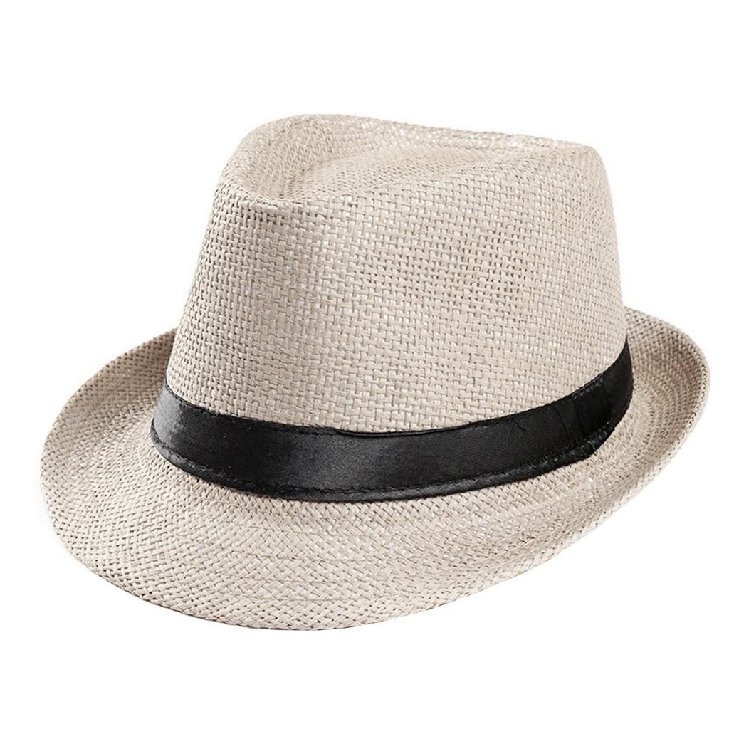 Классическая панама, унисекс, гангстерская кепка, пляжная шляпа от солнца, шляпа от солнца с ремешком