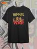 Black hippie print t-shirt