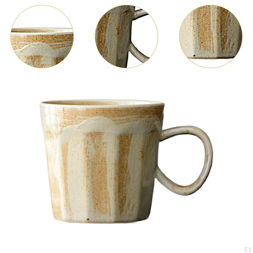 Кружка для кофе Ручная чашка для питья воды Винтажный дизайн Новинка Керамическая посуда Эспрессо Молоко для дома