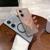 For OnePlus Ace 2V Magnetic Case Compatible with MagSafe Frosted PC Phone Cover with Camera Lens Protector
