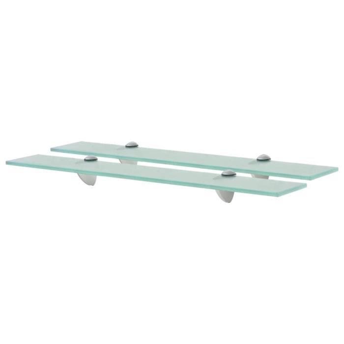 VidaXL Wall Shelves 2 Pcs Glass 60x20 Cm 8 Mm
