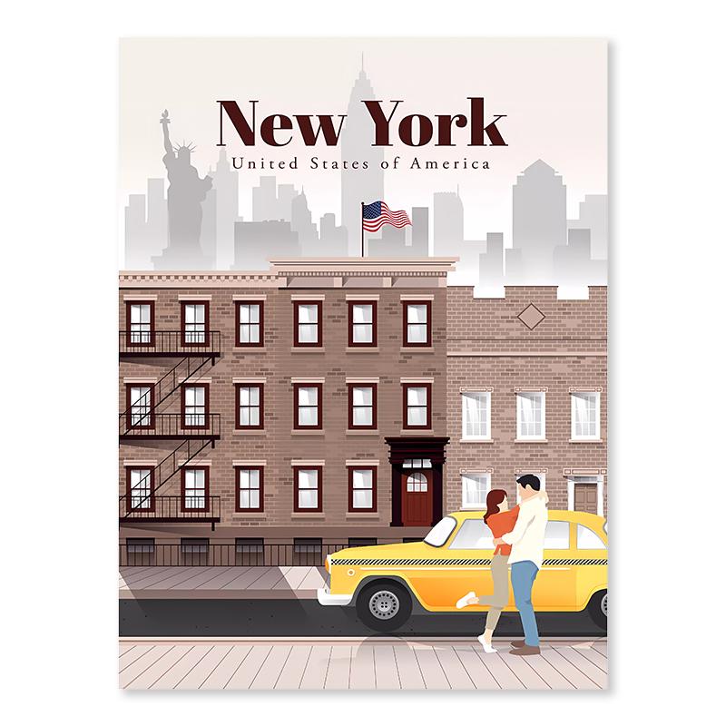 Nordic City Posters Paris London Tokyo Famous Cities Wall Art Canvas Painting Living Room Decorative Paints Picture Home Decor