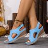 2025 Новые женские сандалии на платформе Легкая уличная обувь на танкетке Женские сандалии с толстой подошвой и открытым носком Летние сандалии