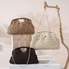 Grass Chain Crossbody Bag Large Capacity Woven Handbag Casual Summer Beach Bag  Girls