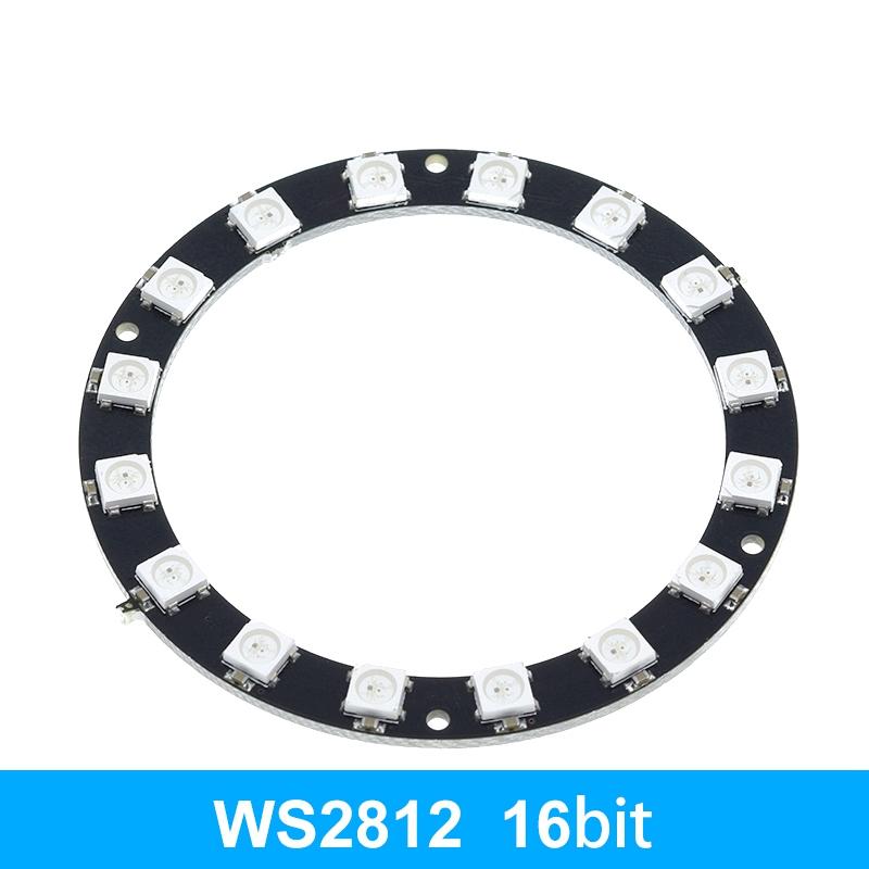 4 8 12 16 каналов WS2812 WS2812B WS 2811 5050 RGB Светодиодная Панель Лампа Модуль 5В 1Бит 4Бит 8Бит 12Бит 16Бит 24Бит Радужная Светодиодная Точная