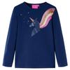 Kids' Long-sleeved T-shirt Navy Blue 92/104/116/128/140