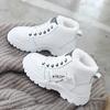 Designer Sneakers for Women Casual High Top Shoes Womens 2025 Winter Plush Lined Warm Shoes Thick Lace-up Sports Shoes Size 43