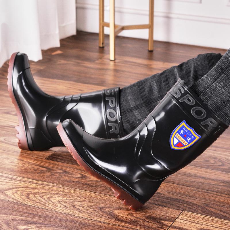 Мужские зимние полусапоги из хлопка с флисовой подкладкой и круглым носком для использования на кухне