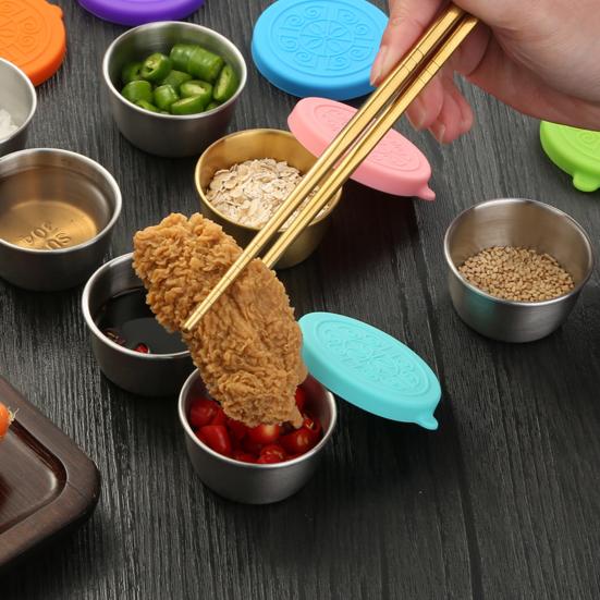 6 шт. контейнеры для заправки для салата, чашки для соуса, пищевой класс, не содержат BPA, многоразовые герметичные небольшие контейнеры для приправ