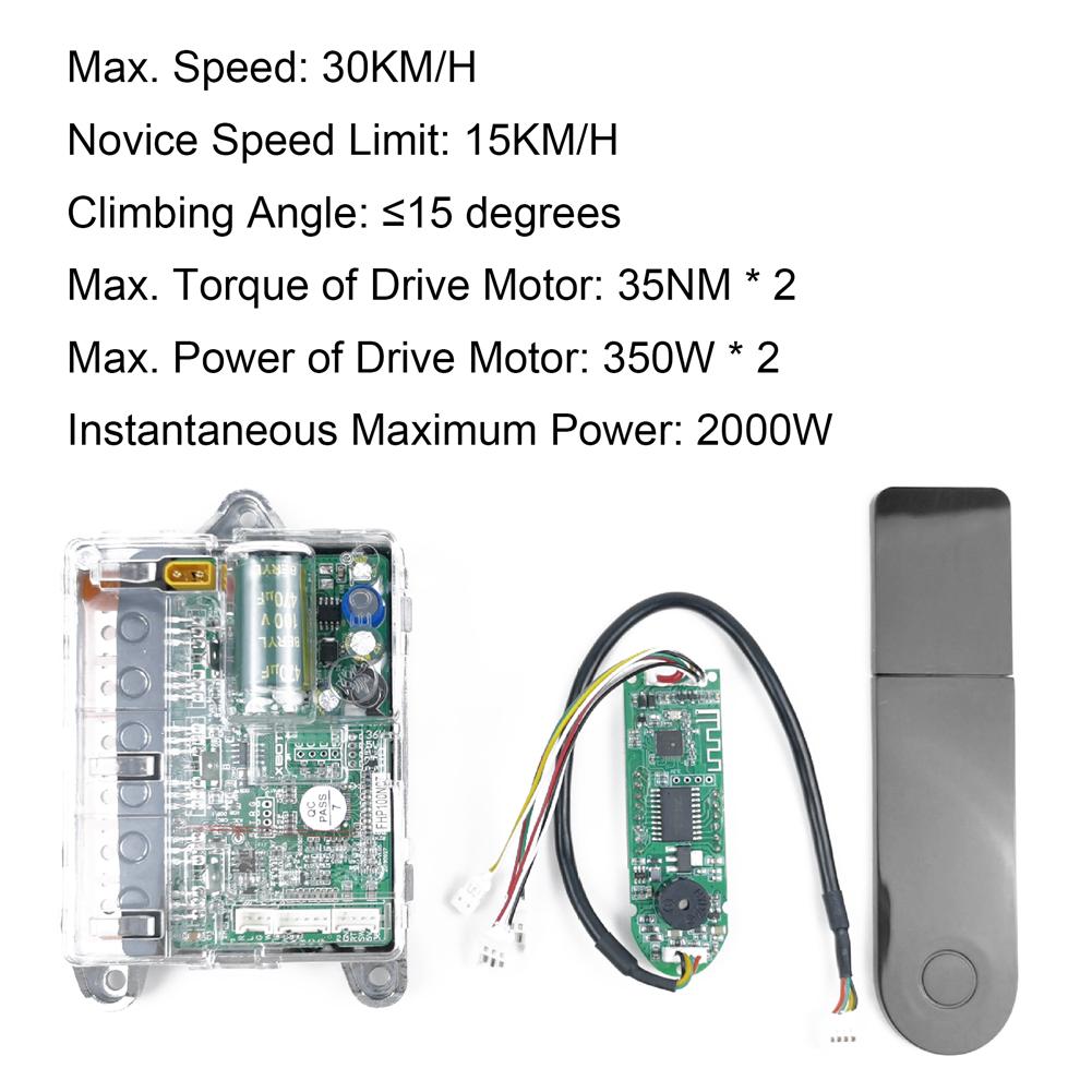 Electric Scooter Motherboard Controller 36V Main Board Controller Digital Display with Front and