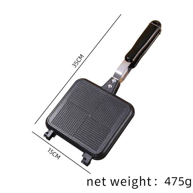 Сковорода Сэндвичница Форма Антипригарная Двусторонняя Сковорода Бытовая Сковорода для Завтрака Яичница Вафельница