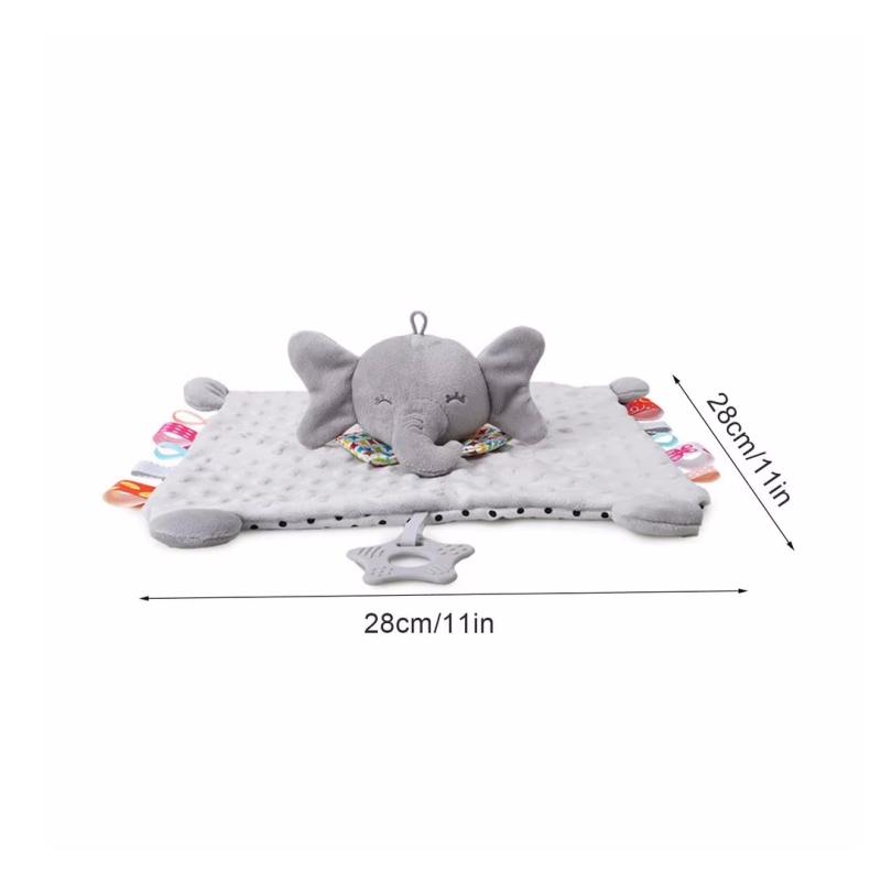 Новорожденный ребенок плюшевые игрушки милые животные одеяло утешитель кролик слон успокаивающее полотенце подарок ребенку