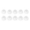 10pcs Sound Aid Replacement Domes High Transparency Single Layer Silicone Reusable Open Vented