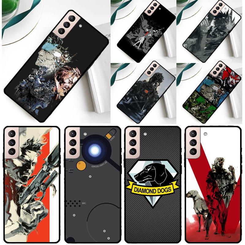 Металлический чехол Metal Gear Solid для Samsung Galaxy S23 S22 Ultra S21 S20 FE Note 10 20 Ultra S8 S9 S10 Plus