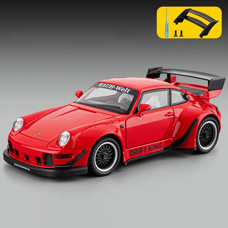AKEZM1 1:22 Porsche RWB 993 Targa 911 Supercar Alloy Metal Diecast Model Car Home Decoration & Collectibles Hobby Display Ornaments Toy