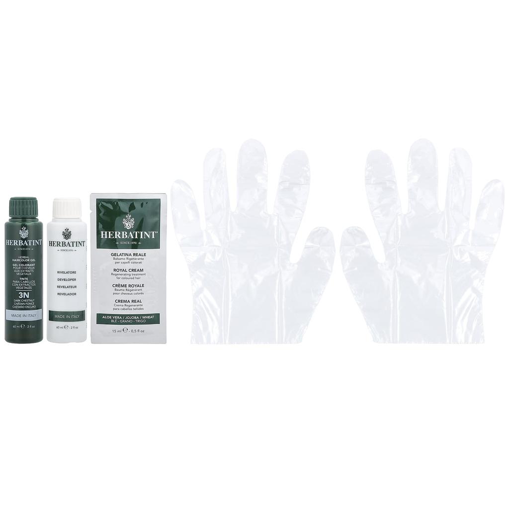 Herbatint Стойкий гель-краситель, 3N, темно-каштановый, 4,56 жидких унций (135 мл)