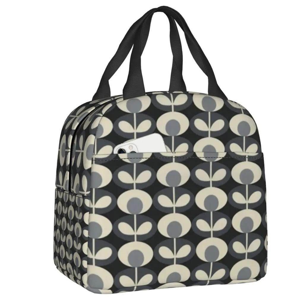 Orla Kiely Bubble Flowers Изолированная Сумка Для Обеда Для Женщин Герметичная Скандинавская Термосумка-холодильник Для Обеда Пляж Кемпинг Путешествия