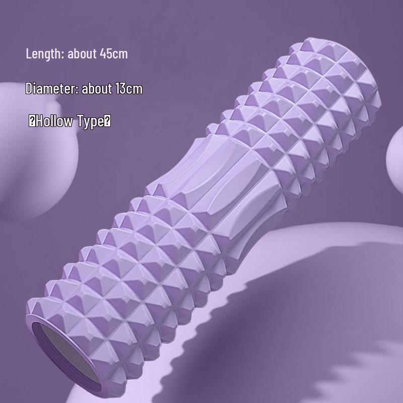 Crescent High-Intensity Foam Roller: Slimming Leg & Calf Massager with Hollow Wolf Tooth Design