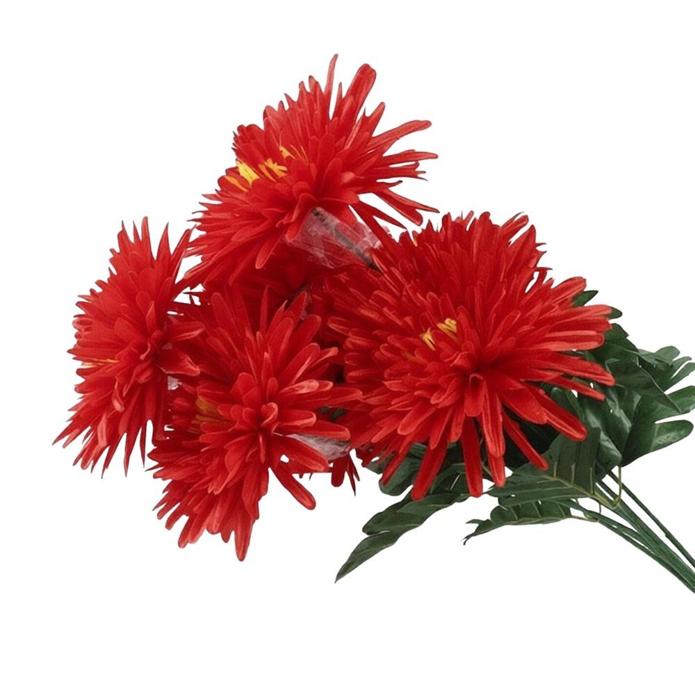 7Head Artificial Flower DIY Flower Silk Chrysanthemum Bouquet Worship Supplies Floral Arrangement Flowers Bouquet