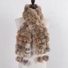 Women Winter Warm Rabbit Fur Scarf Hot Sale Natural Rabbit Fur Muffle Lady Scarves