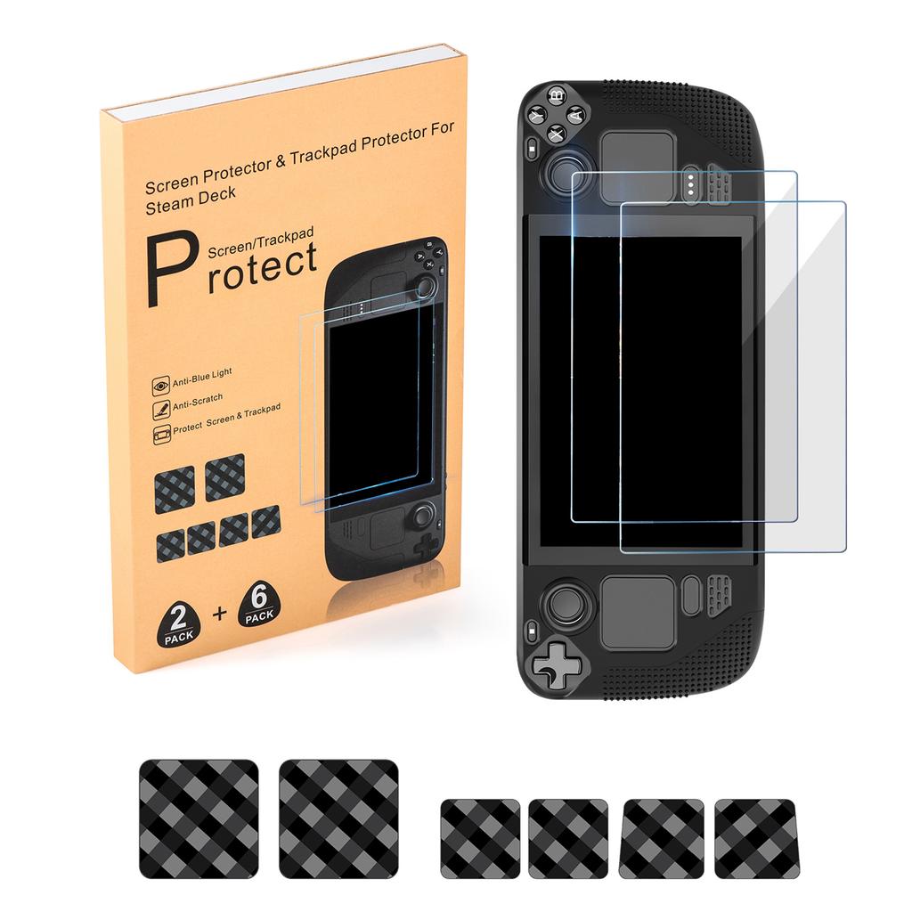 Новые наклейки на сенсорную панель кнопок хоста и закаленная стеклянная пленка для паровой палубы, износостойкие наклейки для защиты от царапин