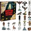 2025 Cryptid Advent Calendar, 24 Days Christmas Countdown Calendars With 24 Different 2D Cryptids Ornaments for Tree Decor & Cryptid Fans