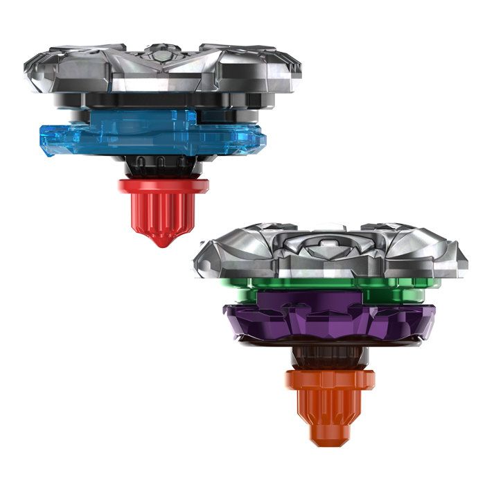 Beyblade X Miles Morales 1-60GN contre Green Goblin 9-80HT, 2 toupies de compétition Takara Tomy, 2 lanceurs, dès 8 ans