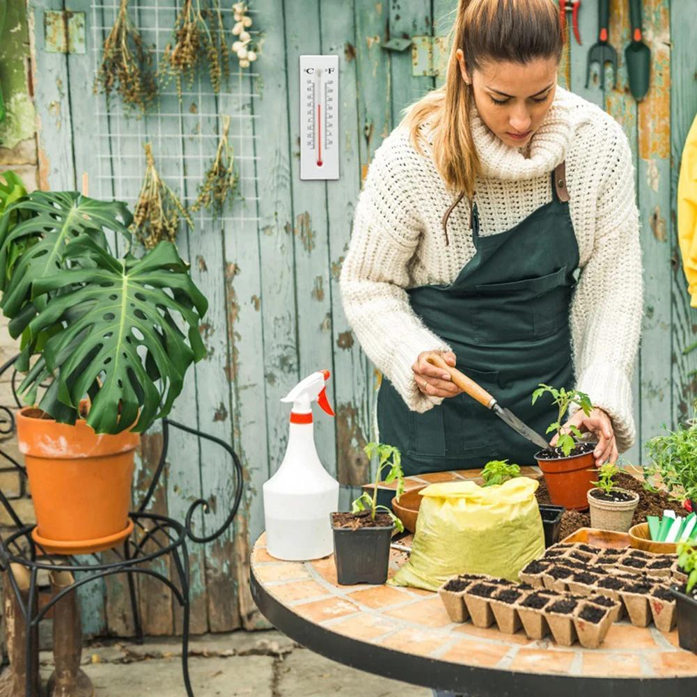 3-1pcs NEW Wall Hanging Thermometer with Box for Indoor Outdoor Home Garden Planting Humidity Temperature Meter Measurement Tool