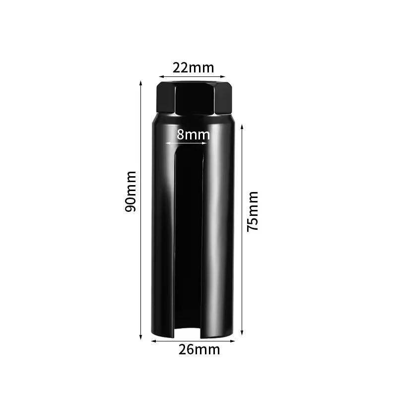 1/2Pcs 22mm Socket Wrench Drive Car Lambda Oxygen Sensor Socket Wrench Removal Installation Tool Professional Car Accessories Mass Air Flow 3