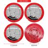 4pcs 133mm Car Wheel Center Hub Caps Emblem Badge for Fiat Abarth 500 500X Marea Multipla Punto Scorpion Ducato Goods Styling V9