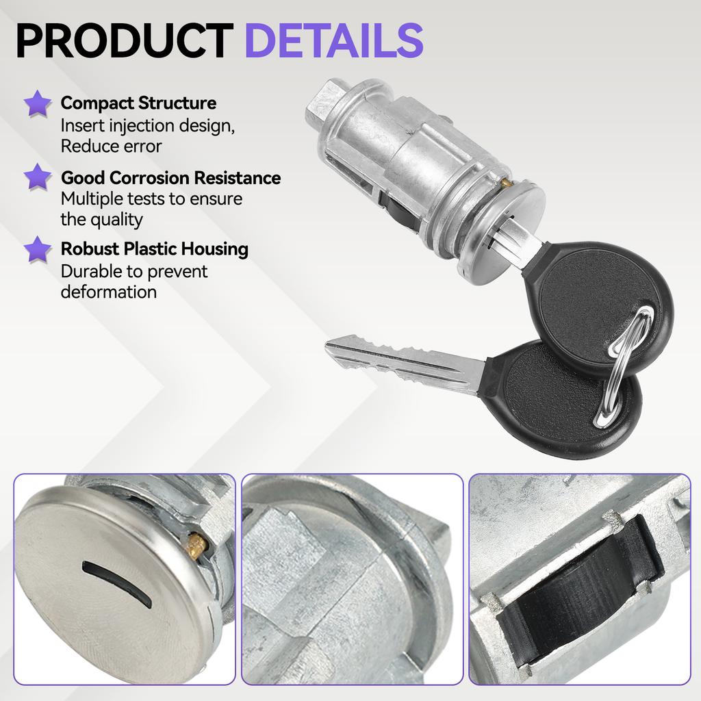 1set Ignition Lock Cylinder Switch Keys 5003843AB 5003843AA 5083915AB 703719 For Chrysler Dodge Caravan Jeep Cherokee Plymouth