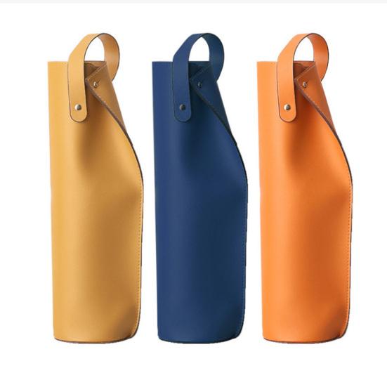 Двухслойная сумка для красного вина с ручкой, износостойкая сумка для вина из искусственной кожи, держатель для бутылки шампанского