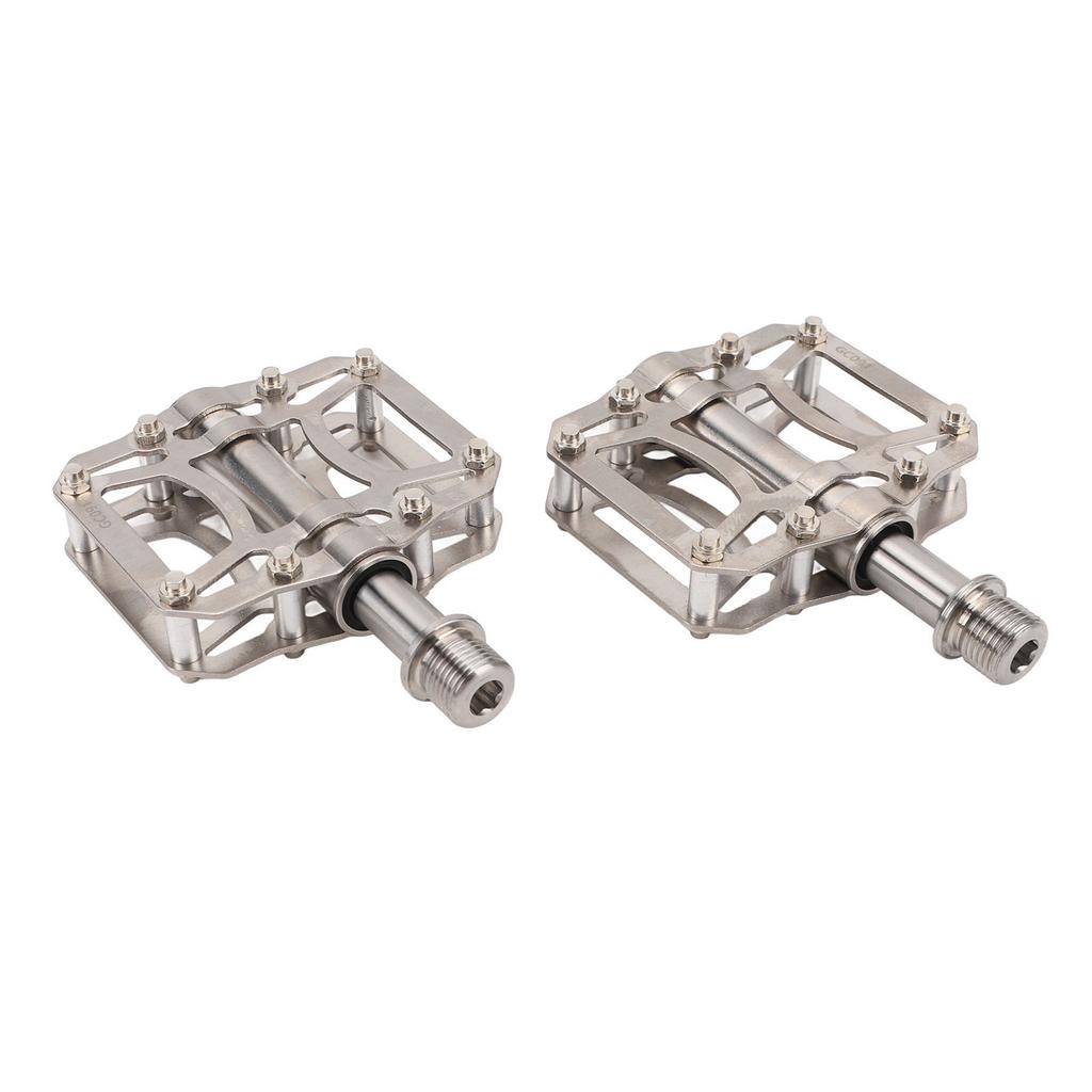 2шт складные велосипедные педали из титанового сплава нескользящие 3 герметичных подшипника замена педали велосипеда для горного велосипеда