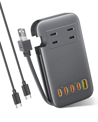 Honest Rainbow Power Tap с USB PD 65 Вт USB-удлинитель 1 2 AC PSE-кабель USB-кабель для быстрой зарядки в комплекте Выход AC1400 Вт Совместимость с