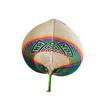Chinese Style Hand-woven Fan Bamboo Heart Shaped Fan Weave Crafts Colorful Bamboo Fan  Cooling