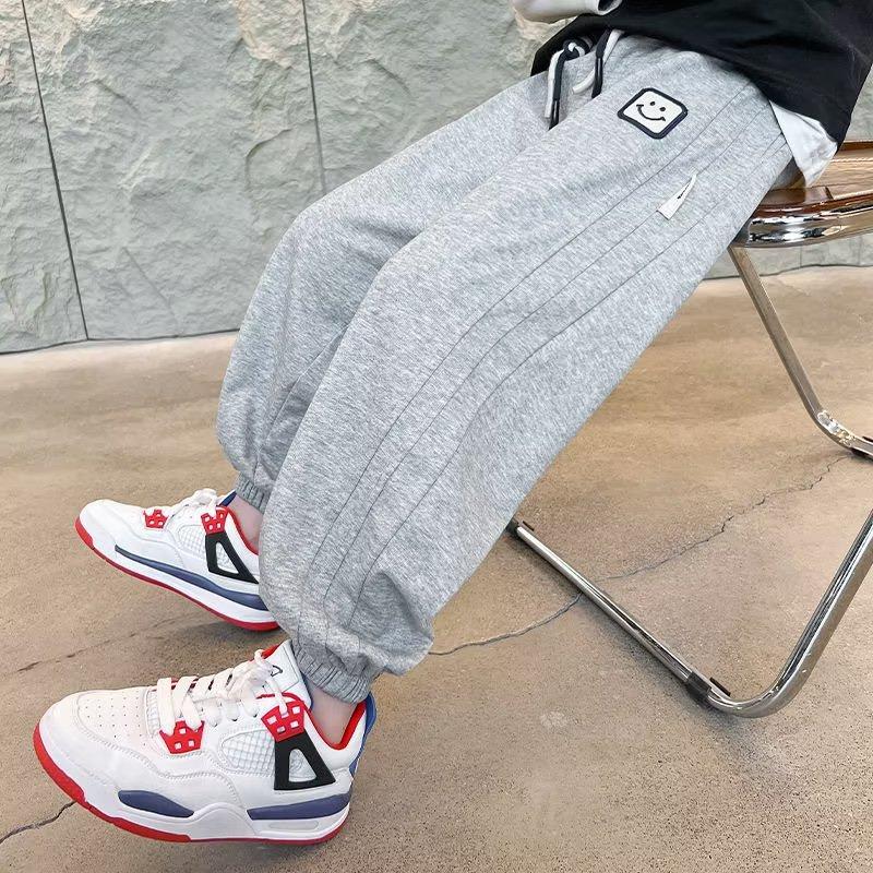 Boys' Pants Children's Sweatpants Spring and Autumn New Boys' Fried Street Children's Spring Clothes Casual Sports Trousers Tide