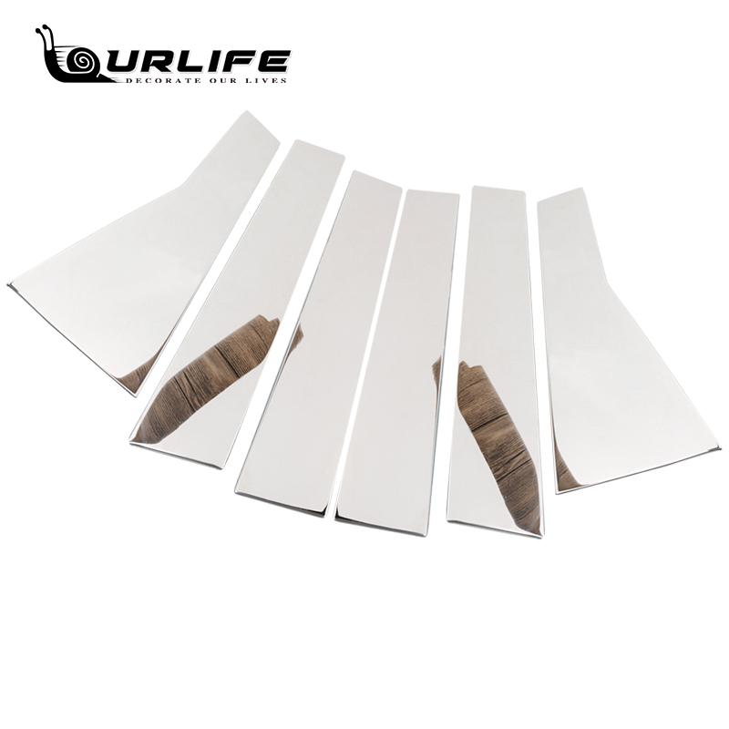 Хромированная обшивка двери и окна из нержавеющей стали, стойка, защитная накладка, наклейка для Honda CR-V CRV 5th 2017 2018